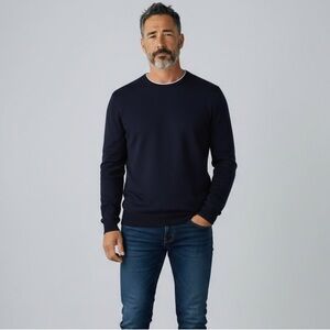 GAP Dark Blue Cotton Cashmere Sweater